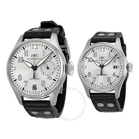 IWC Big Pilot Rhodium Dial Leather Strap Father and 